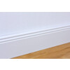 Sockelleiste 18 x 115 x 2400 mm Massivholz weiß lackiert Altdeutsch 115 Clip-Nut