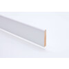 Sockelleiste 10 x 58 x 2400 mm Massivholz rund weiß lackiert