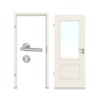 CLASSEN Innentür-Set Terra RAL 9010 Weißlack 3.11 mit Zarge und Drücker