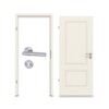 CLASSEN Innentür-Set Terra RAL 9010 Weißlack 3.9 mit Zarge und Drücker