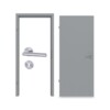 JELD-WEN Innentür-Set Flint Grey Optima DuriTop CPL mit Zarge und Drücker