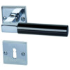 SÜDMETALL Türgriff Alaska Square-R Chrom/Schwarz-pol. Vario Star