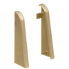 HARO Gold Endkappen für Sockelleiste 19x58 mm