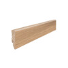 HARO Sockelleiste für Parkett Eiche puroweiß strukturiert furniert geölt (16 x 58 x 2200 mm)