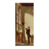 Carl Spitzweg Reproduktion auf eigener Innentür Der Schreiber