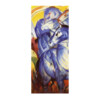 Franz Marc Reproduktion auf eigener Innentür Der Turm der blauen Pferde