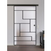 LIENBACHER GLAS Ganzglas Schiebetür Modell 650 Black Signature Satiniert