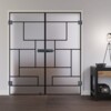 LIENBACHER GLAS Ganzglas Doppelflügeltür Modell 650 Black Signature Satiniert