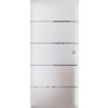 LIENBACHER GLAS Ganzglas Schiebetür Design ST 345 mit Streifen Klarglas