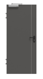 Frontansicht von GARANT Brandschutztür T30 Corona 850 Ebony CePaL