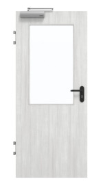 GARANT Brandschutztür T30 Authentic Grigio GCK08 mit Lichtausschnitt LA-6