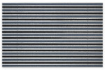 Top-Ansicht von Aluprofilmatte KLASSIK Rips T06PP blau/grau / Brush BL01 schwarz - Entrada
