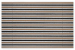 Top-Ansicht von Aluprofilmatte KLASSIK Rips T11PP kokos / Brush BL01 schwarz - Entrada