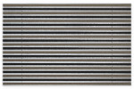 Top-Ansicht von Aluprofilmatte KLASSIK Rips T12PP sand / Brush BL01 schwarz - Entrada