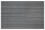 Top-Ansicht von Aluprofilmatte KLASSIK Rips T01PP schwarz / Brush BL01 schwarz - Entrada
