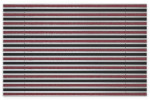Top-Ansicht von Aluprofilmatte KLASSIK Rips T09PP rot / Safe R01V schwarz - Entrada