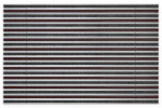 Top-Ansicht von Aluprofilmatte KLASSIK Rips T01PP schwarz / Work B04 braun - Entrada