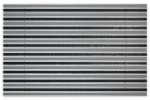 Top-Ansicht von Aluprofilmatte KLASSIK Safe R02V grau / Brush BL01 schwarz - Entrada