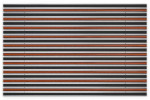 Top-Ansicht von Aluprofilmatte KLASSIK Safe R01V schwarz / Work B08 orange - Entrada
