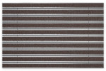 Top-Ansicht von Aluprofilmatte ROYAL Rips T08PP braun / Minibürste MB02 grau - Entrada