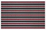 Top-Ansicht von Aluprofilmatte ROYAL Rips T09PP rot / Safe R01V schwarz - Entrada