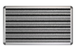 Top-Ansicht von Schuhabtreter HOME Rips T05PP grau / Brush BL01 schwarz 90 x 50 cm - Entrada