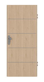 Frontansicht von GARANT Wohnungseingangstür Corona 830 Authentic Achat CePaL
