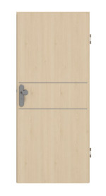 Frontansicht von GARANT Wohnungseingangstür Corona 832 Authentic Sand CePaL
