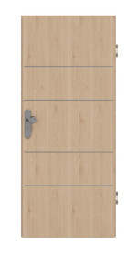 Frontansicht von GARANT Wohnungseingangstür Corona 833 Authentic Achat CePaL