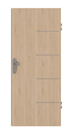 Frontansicht von GARANT Wohnungseingangstür Corona 834 Authentic Achat CePaL