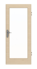Frontansicht von GARANT Wohnungseingangstür Quer Authentic Sand GCK08 mit Lichtausschnitt LA-3