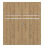 CLASSEN Doppelflügeltür 4.13 Hickory Eiche CPL inkl. Zarge