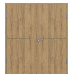 Frontansicht von CLASSEN Doppelflügeltür 6.8 Hickory Eiche CPL inkl. Zarge