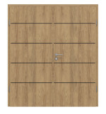 Frontansicht von CLASSEN Doppelflügeltür 6.9 Hickory Eiche CPL inkl. Zarge