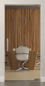 Bild von Atessa Motiv matt Glaspendeltür DORMA Mundus BTS Variante 1 - Erkelenz