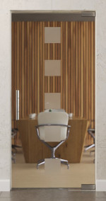 Bild von Cinque Motiv matt Glaspendeltür DORMA Mundus BTS Variante 1 - Erkelenz