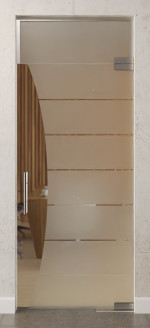 Bild von Amara Motiv klar Glaspendeltür mit Oberlicht DORMA Mundus BTS Variante 7 - Erkelenz