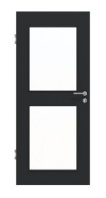 Frontansicht von Anthrazit RAL 7016 LA 12 Mattlack Basic Innentür - Huga