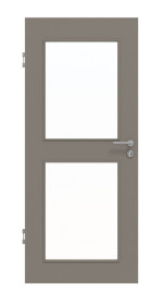 Frontansicht von Taupe RAL 7048 LA 12 Basic Lack Innentür - Huga