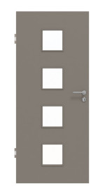 Frontansicht von Taupe RAL 7048 LA 14 Basic Lack Innentür - Huga
