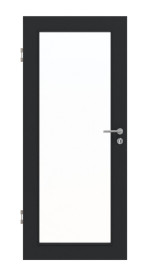 Frontansicht von Anthrazit RAL 7016 LA 27 Mattlack Basic Innentür - Huga