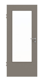 Frontansicht von Taupe RAL 7048 DIN-LA Basic Lack Innentür - Huga