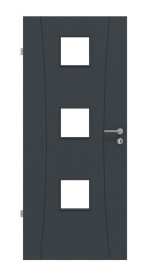 Frontansicht von Signum 20 LA 10 Basic Lack Anthrazit RAL 7016 Innentür - Huga