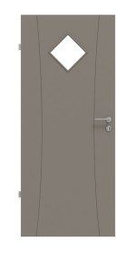 Frontansicht von Signum 20 LA 6 Basic Lack Taupe RAL 7048 Innentür - Huga