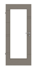 Frontansicht von Signum 50 LA 8 Basic Lack Taupe RAL 7048 Innentür - Huga