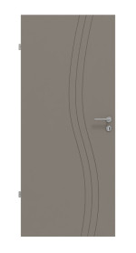 Frontansicht von Signum 53 Basic Lack Taupe RAL 7048 Innentür - Huga