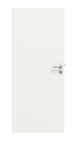 HUGA Innentür-Set Weißlack Dekor ähnlich RAL 9016 Basic Durat stumpfeinschlagend mit Zarge und Drücker