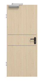 Frontansicht von GARANT Rauchschutztür Corona 832 Authentic Sand CePaL