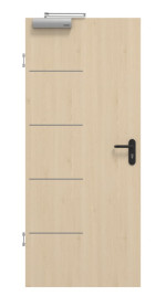 Frontansicht von GARANT Rauchschutztür Corona 834 Authentic Sand CePaL