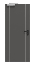 Frontansicht von GARANT Rauchschutztür Corona 851 Ebony CePaL